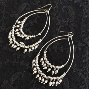 Dangling chandelier earrings